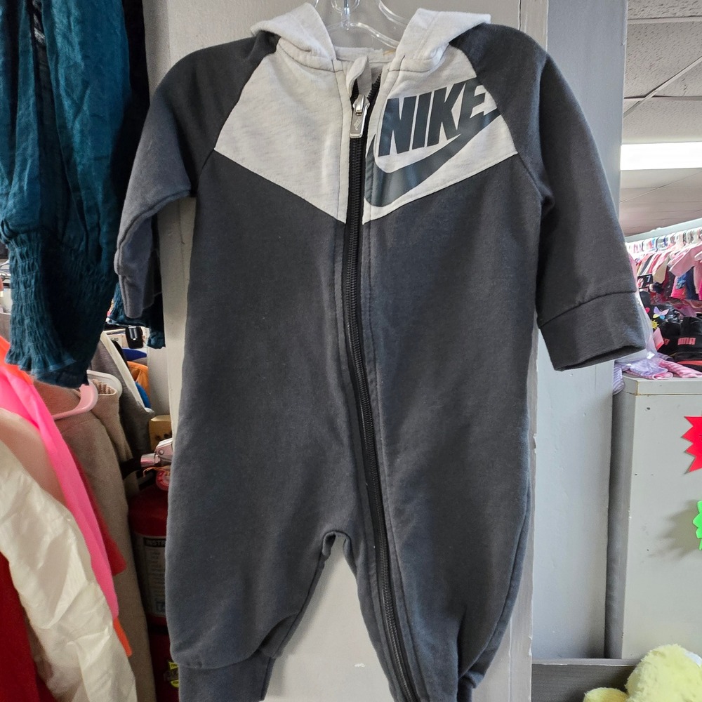 Nike One Piece Hoodie Romper Boys Size 6M